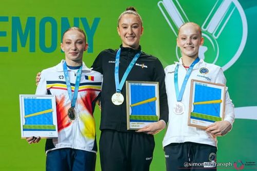 Ana Bărbosu, argint în finala la bârnă de la Campionatele Europene / Foto: Facebook, @European Gymnastics.jpeg