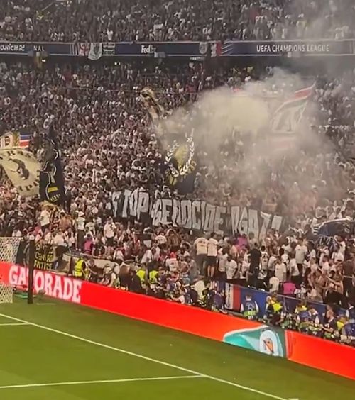 „Stop!”    VIDEO.  Imaginile pe care UEFA nu le-a difuzat la TV! Ce   mesaj interzis  au afișat suporterii lui Inter