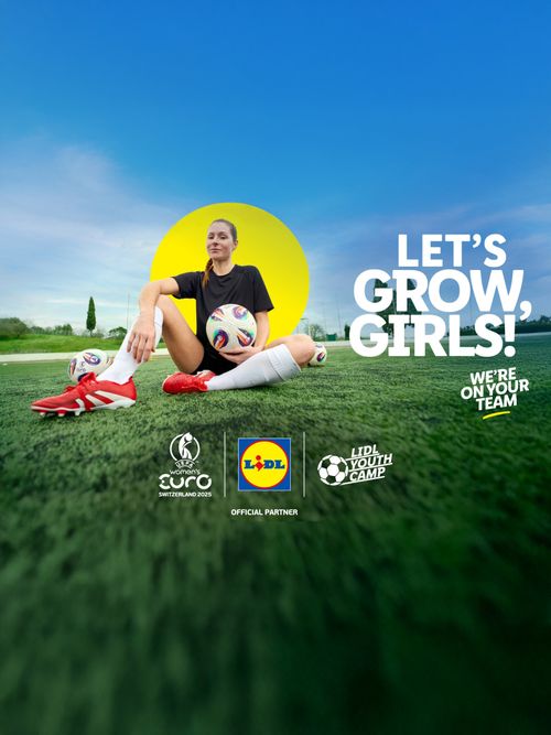 LIDL aduce Youth Camp  pentru fete la   UEFA WOMEN'S EURO 2025