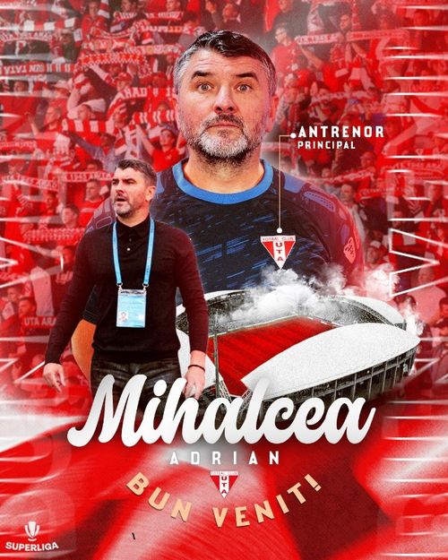 Mihalcea, la UTA!  Formația arădeană   l-a prezentat oficial  pe antrenorul care a salvat Unirea Slobozia de la retrogradare