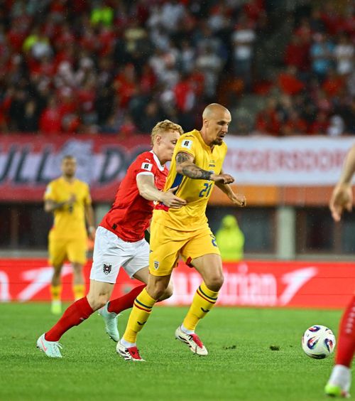 LIVE    Austria - România se joacă ACUM,  în preliminariile Campionatului Mondial » Suporterii români fac spectacol la Viena