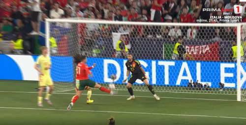 Golul lui Cristiano Ronaldo în Portugalia - Spania/ Foto: Captură Ecran Prima Sport.jpg