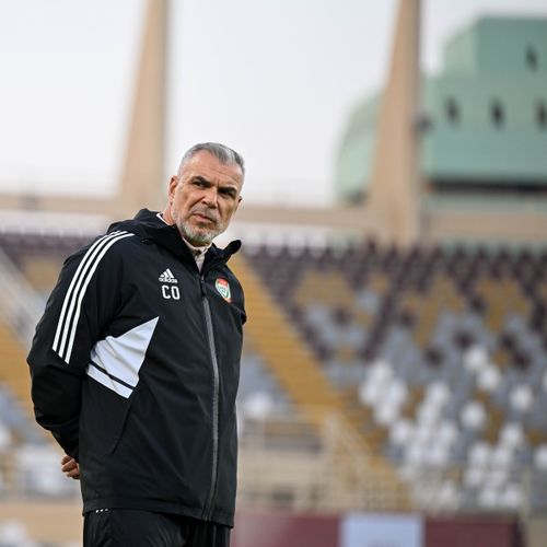 Emiratele Arabe Unite, antrenament sub comanda lui Cosmin Olăroiu. Foto: uaefa.ae