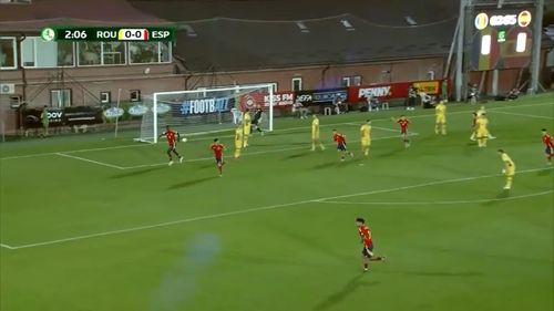 România U19 - Spania U19. Gafă uriașă la golul marcat de iberici în minutul 3. Foto - captură Pro Arena (5).jpg