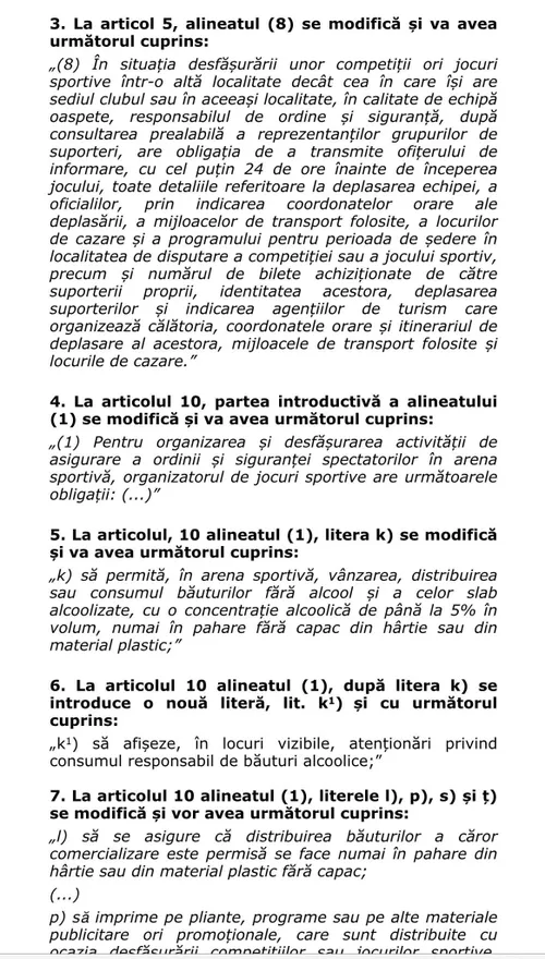 Proiect legislativ ce vizează organizarea competițiilor sportive, inițiat de Ciprian Paraschiv.