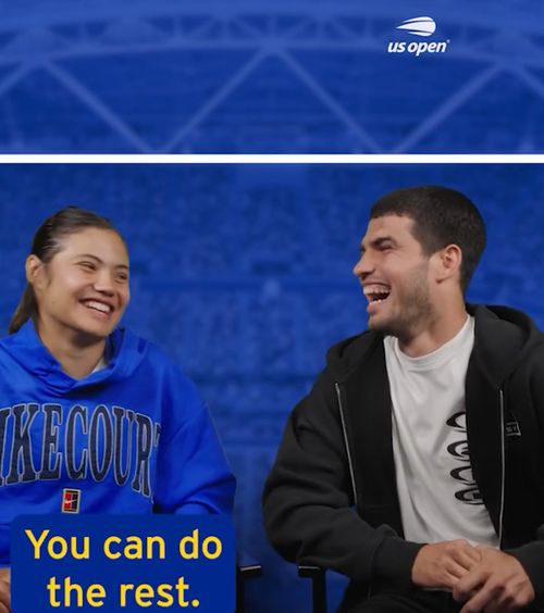 „Cap sau pajură?”    VIDEO.  Perechea   Răducanu-Alcaraz  a cucerit internetul! Imagini virale: „Eu stau, tu te poți ocupa de restul”