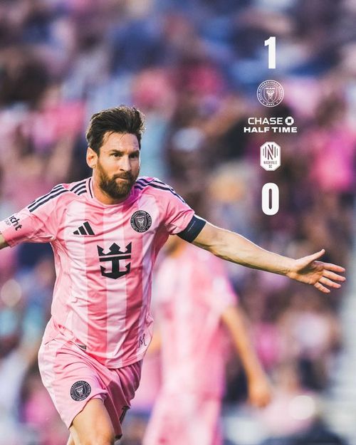 Lionel Messi, „dublă” cu Nashville SC. Foto: „X”, @InterMiamiCF