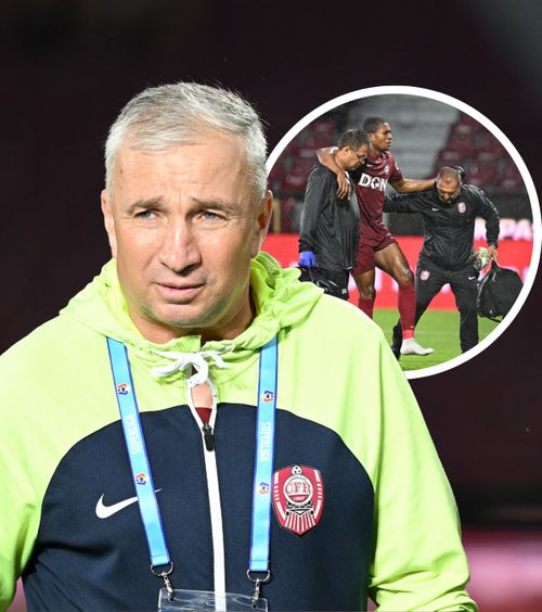 „E posibil să aibă fractură”   Petrescu, îngrijorat de accidentarea jucătorului său și furios pe arbitraj:   „A făcut meciul praf”