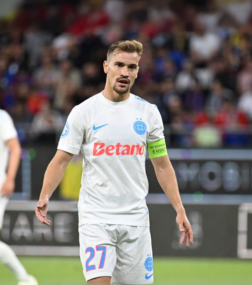 Alarmă cu Olaru!  Căpitanul FCSB acuză probleme musculare și   va fi out cu Farul,  sâmbătă. Azi face un RMN să afle cât lipsește