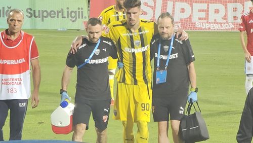 Andrei Mărginean s-a accidentat în Oțelul - Dinamo/ Foto: GOLAZO.ro.jpeg