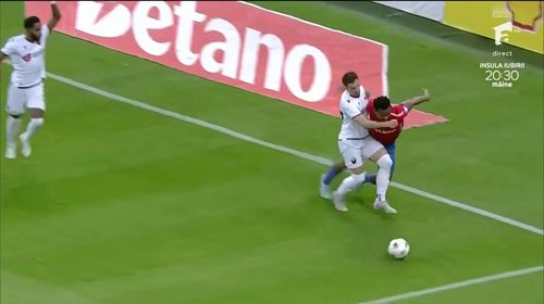 FCSB - Shkendija, Ngezana cere penalty. Capturi Antena 1