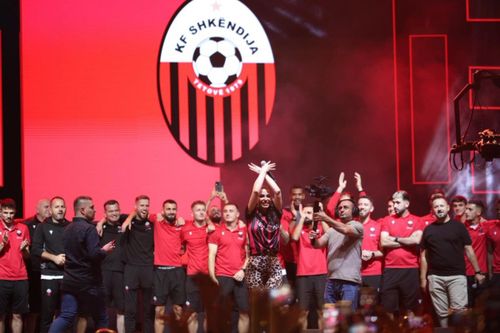 Petrecere Shkendija după victoria cu FCSB