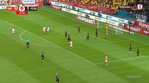 Alexandru Musi, gol in Dinamo - FCSB (FOTO: captură Prima Sport 1)
