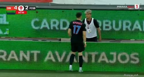 Moment tensionat la Dinamo - FCSB FOTO Captură video Prima Sport