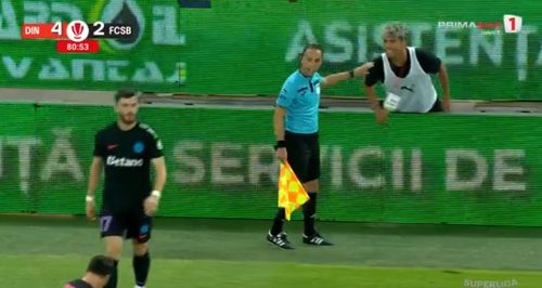 Moment tensionat la Dinamo - FCSB FOTO Captură video Prima Sport