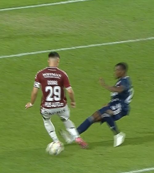 N-a văzut două penalty-uri!  FOTO.   Erori mari de arbitraj  la Rapid - FC Botoșani! „Centralul” n-a dat nimic, VAR n-a intervenit