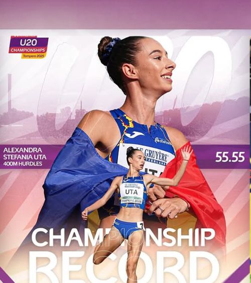 Aur și record pentru Ștefania Uță  Românca a învins-o pe campioana mondială la Europenele de atletism U20, la   400 m garduri