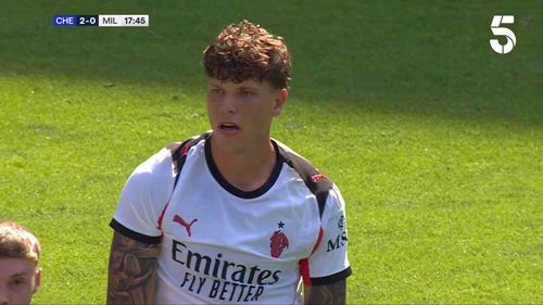 Andrei Coubiș, eliminat în Chelsea - AC Milan (FOTO: captură video Channel 5 Sport)