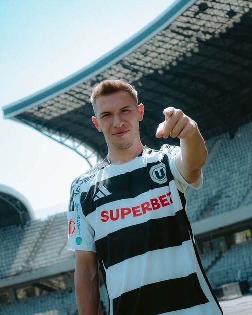 Andrei Gheorghiță a fost împrumutat la U Cluj. Foto: Instagram, @fcucluj