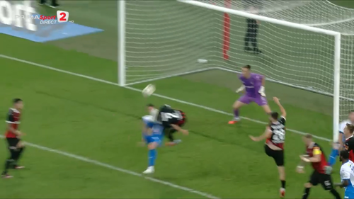 Golul reușit de Băluță în meciul cu Spartak Trnava. Foto: Captură, Prima Sport 2