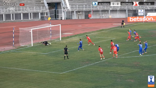 Golul lui Andrei Ivan la debutul pentru Panserraikos