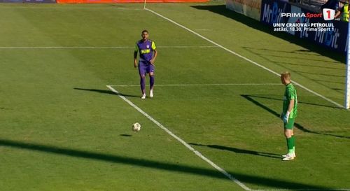 Oțelul - CFR. Fernandes a marcat după o gafă uriașă a apărării clujenilor FOTO Captură video Prima Sport