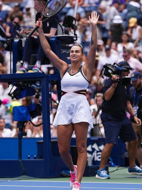 Aryna Sabalenka, ținută specială de la Nike și accesorii personalizate de la Wilson (foto: Instagram)