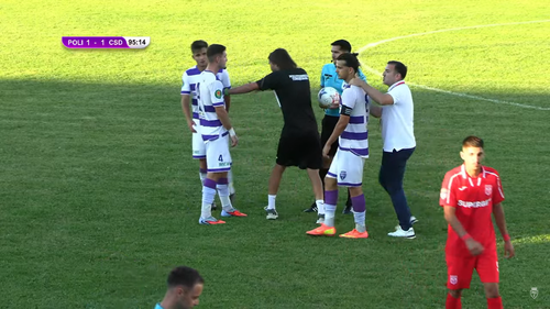 Dan Alexa a intrat pe teren după Poli Timișoara - CS Dinamo 2-3