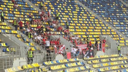 FCSB - Aberdeen, înainte de meci. Foto: Theo Jumătate / GOLAZO.ro