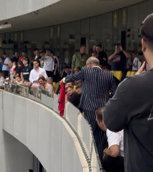 Becali s-a dezlănțuit!    VIDEO.  Patronul FCSB a făcut spectacol în lojă după   calificare  + Cât e dispus să dea pe Louis Munteanu: „Am plusat!”