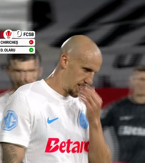 Schimbat după 29 de minute  Chiricheș, scos din teren după eroarea de la gol:   „Umilitor!  Pe patronul de la FCSB l-au lăsat nervii”