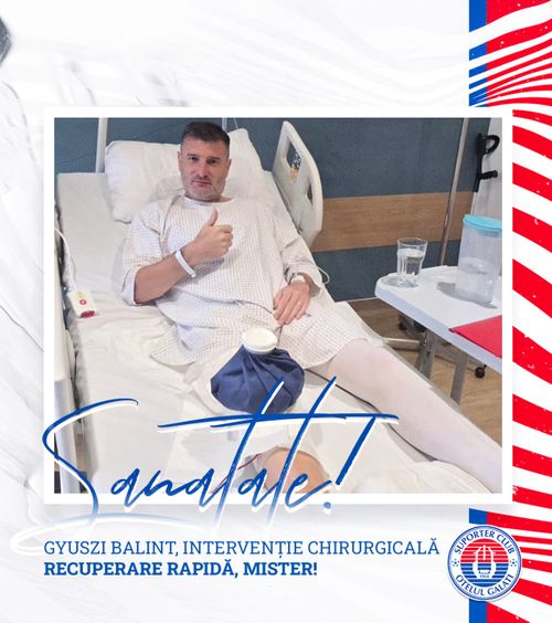 Laszlo Balint, operat   Antrenorul Oțelului a suferit o   intervenție chirurgicală  » Când va reveni la antrenamente