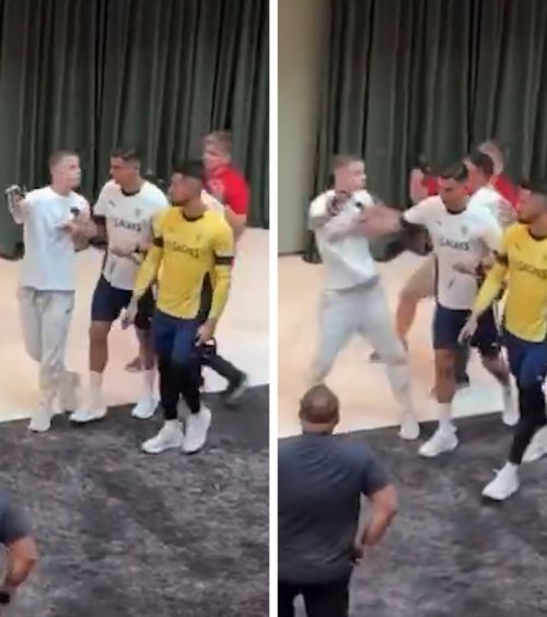 Bruscat de Cristiano Ronaldo    VIDEO.  Fanul s-a apropiat prea mult, iar starul portughez a făcut un   gest neașteptat