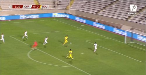 Golul unu marcat de Denis Drăguș Foto captură Prima TV (3).jpg