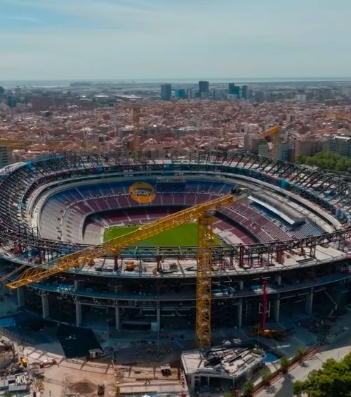 Cum arată, de fapt, Camp Nou    Imagini  din dronă cu stadiul lucrărilor de la arena Barcelonei