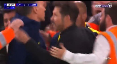 Eliminarea lui Diego Simeone în meciul Liverpool - Atletico Madrid