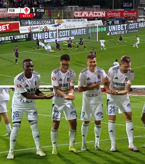 Au celebrat ca brazilienii    VIDEO.  Jucătorii de la FC Botoșani au reprodus un moment de la   CM 1994 , după ce au preluat conducerea cu FCSB