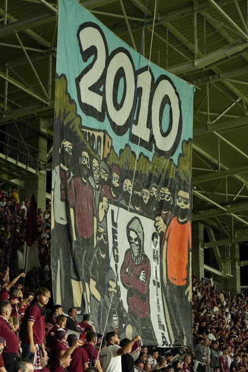 Suporterii Rapidului în meciul cu Hermannstadt. Foto: Iosif Popescu / GOLAZO.ro