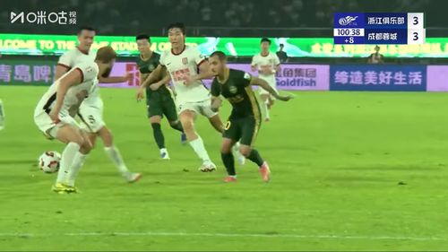 Mitriță, pasă de gol pentru Yago Cariello, în meciul Zhejiang - Chengdu Rongcheng 3-3. Foto: Captură YouTube, @hotpotfootballcn
