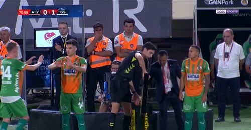 Ianis Hagi a intrat ca rezervă în Alanyaspor- Galatasaray 0-1 (FOTO: captură BeinSports)