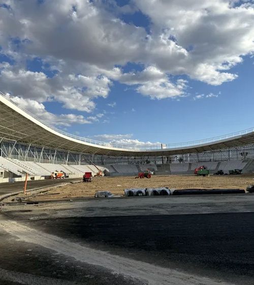 Noul stadion din România  prinde contur  Stadiul lucrărilor: au fost montate   gradenele, scaunele și acoperișul