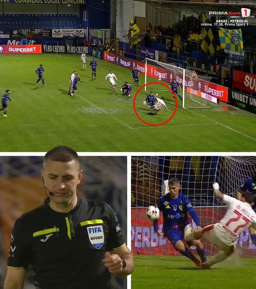 Controversă la Slobozia - Dinamo    FOTO.  „Câinii” au cerut   penalty!  Ce s-a întâmplat în careul Unirii