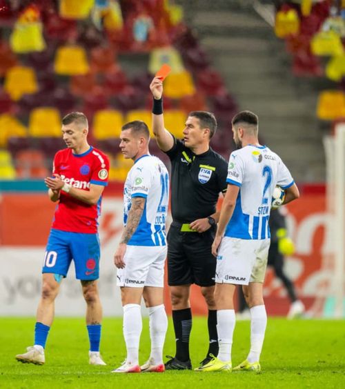 Screciu Îl critică pe Kovacs  Fundașul Craiovei,   convins că nu a fost penalty  pentru FCSB: ce i-a zis Mihai Popescu pe teren + Cicâldău își cere scuze