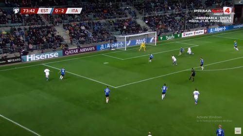 Golul lui Pio Esposito în Estonia - Italia 1-3