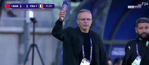 Cartonașul VAR, folosit la Maroc U20 - Franța U20