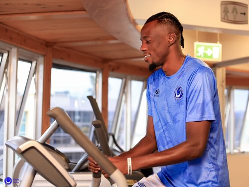 Jucătorii lui Al-Hilal Omdurman, în sala de antrenament/ Foto: Facebook @AlHilal S.C.jpg