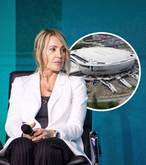 „Proiect fabulos”   Nadia Comăneci a vizitat   arena de peste 70 de milioane de euro  de la Brașov: imagini de la fața locului