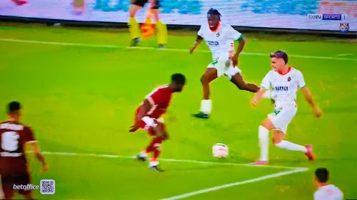 Umit Akdag, gol în Alanyaspor - Goztepe. Ianis Hagi a contribuit la reușită (FOTO: captură Bein Sports 1)