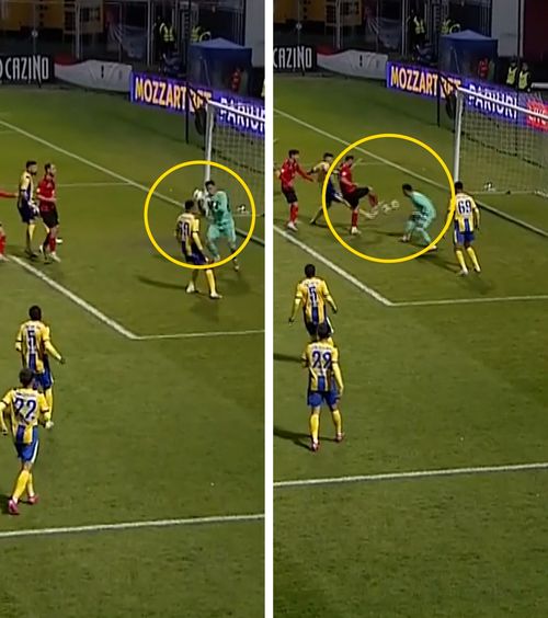 Ce gafă!    FOTO.  Gol stupid în Liga 1, după o   gafă impardonabilă  a portarului! Antrenorul l-a schimbat la pauză