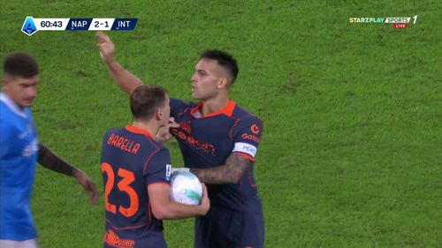 Napoli - Inter, Lautaro aproape de bataie cu Antonio Conte. Capturi X